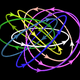 The magnetic field lines of the skyrmion.